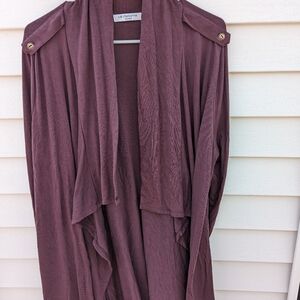 Liz Claiborne purple 1X cardigan